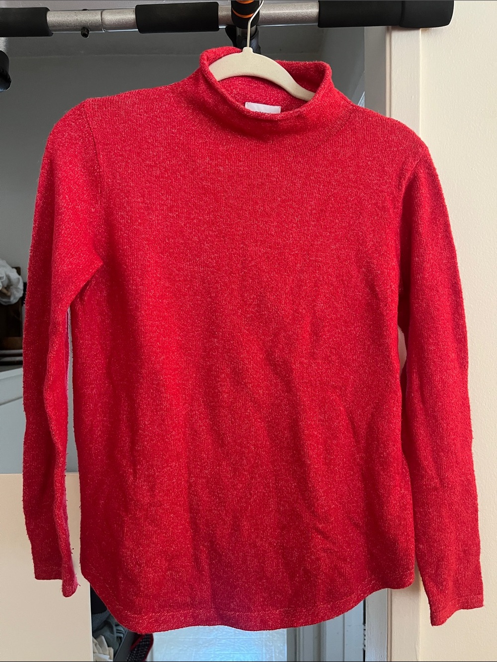 Red Mock Neck Sweater